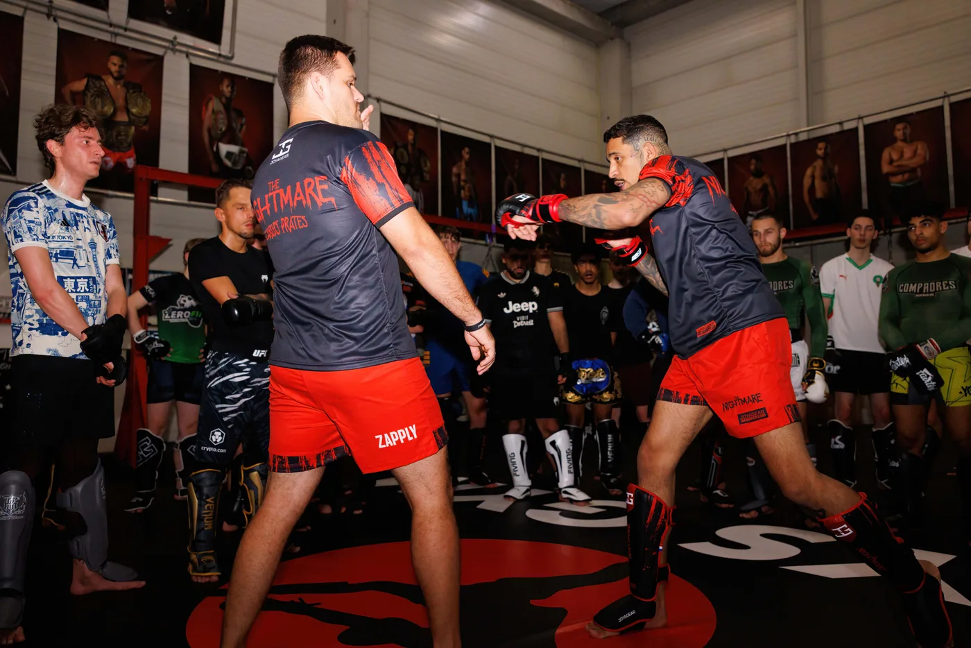 Carlos Prates sparren bij Days Gym Almere